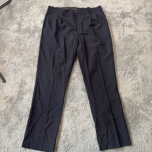 Bocaccio Uomo Boys Pleated Dress Pants 20H Navy Blue Dacron Polyester